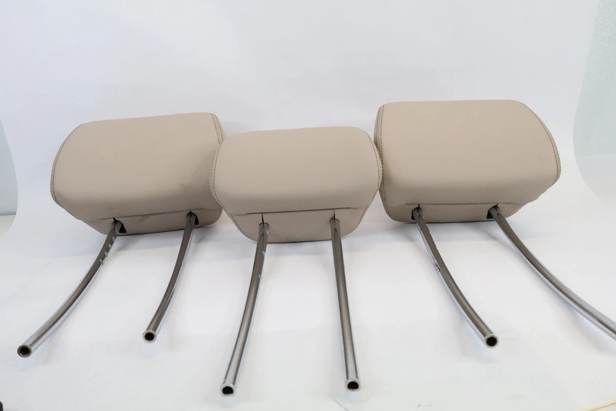 10-16 MERCEDES W212 E350 E250 REAR SEAT HEADREST HEAD REST SET 3 PIECES BEIGE