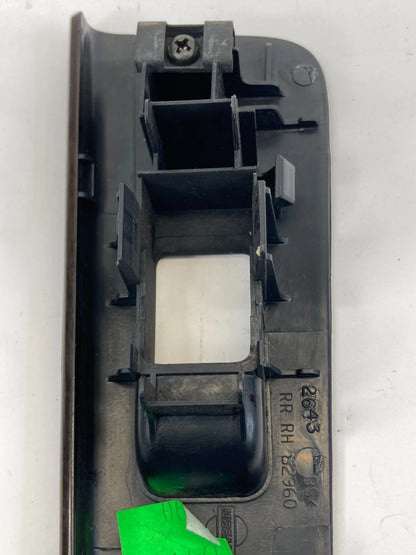 2005 2006 NISSAN ALTIMA REAR RIGHT BACK SIDE DOOR WINDOW SWITCH TRIM BEZEL OEM