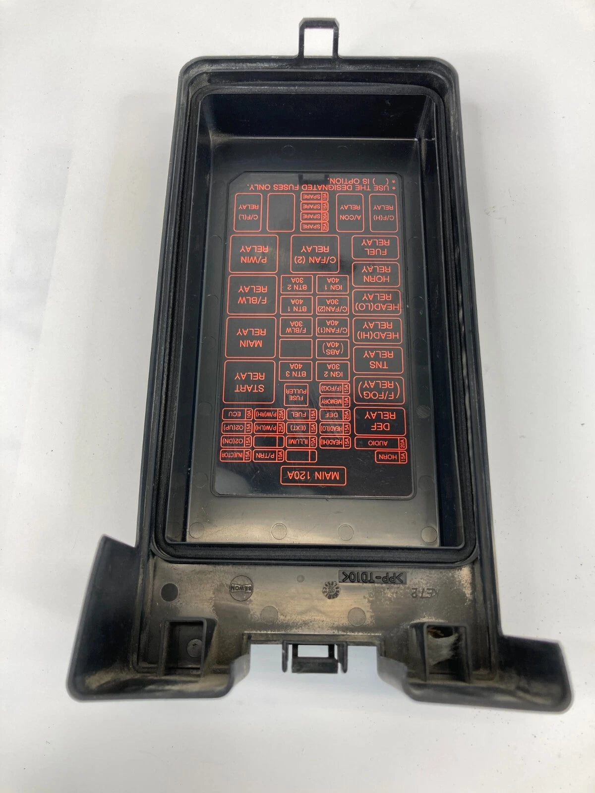 2003 04 05 2006 KIA SORENTO 3.5L V6 UPPER FUSE BOX COVER LID OEM