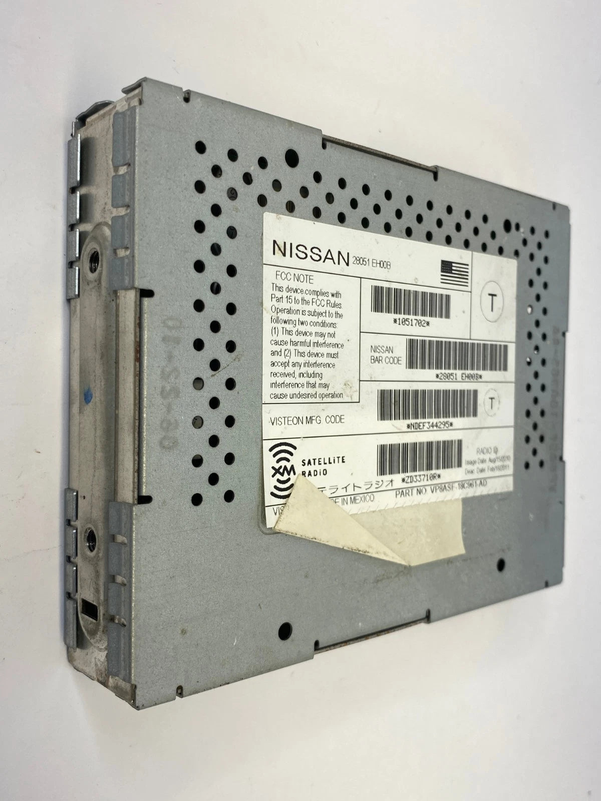 2009-2014 NISSAN MURANO SATELLITE RADIO AUDIO TUNER MODULES OEM VP8ASF-18C961-AD