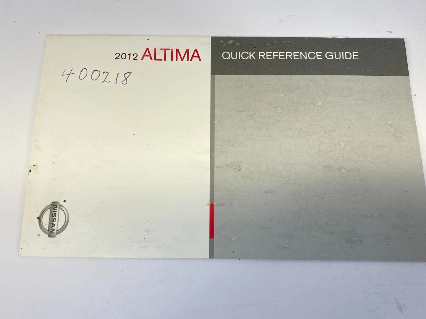 2012 NISSAN ALTIMA OWNERS MANUAL & WARRANTY INFORMATION SET KIT W/ CASE OEM