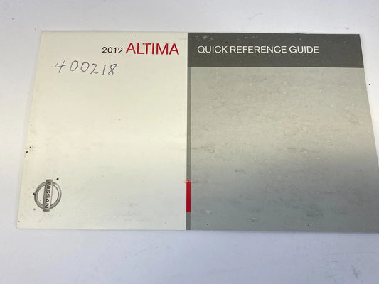 2012 NISSAN ALTIMA OWNERS MANUAL & WARRANTY INFORMATION SET KIT W/ CASE OEM