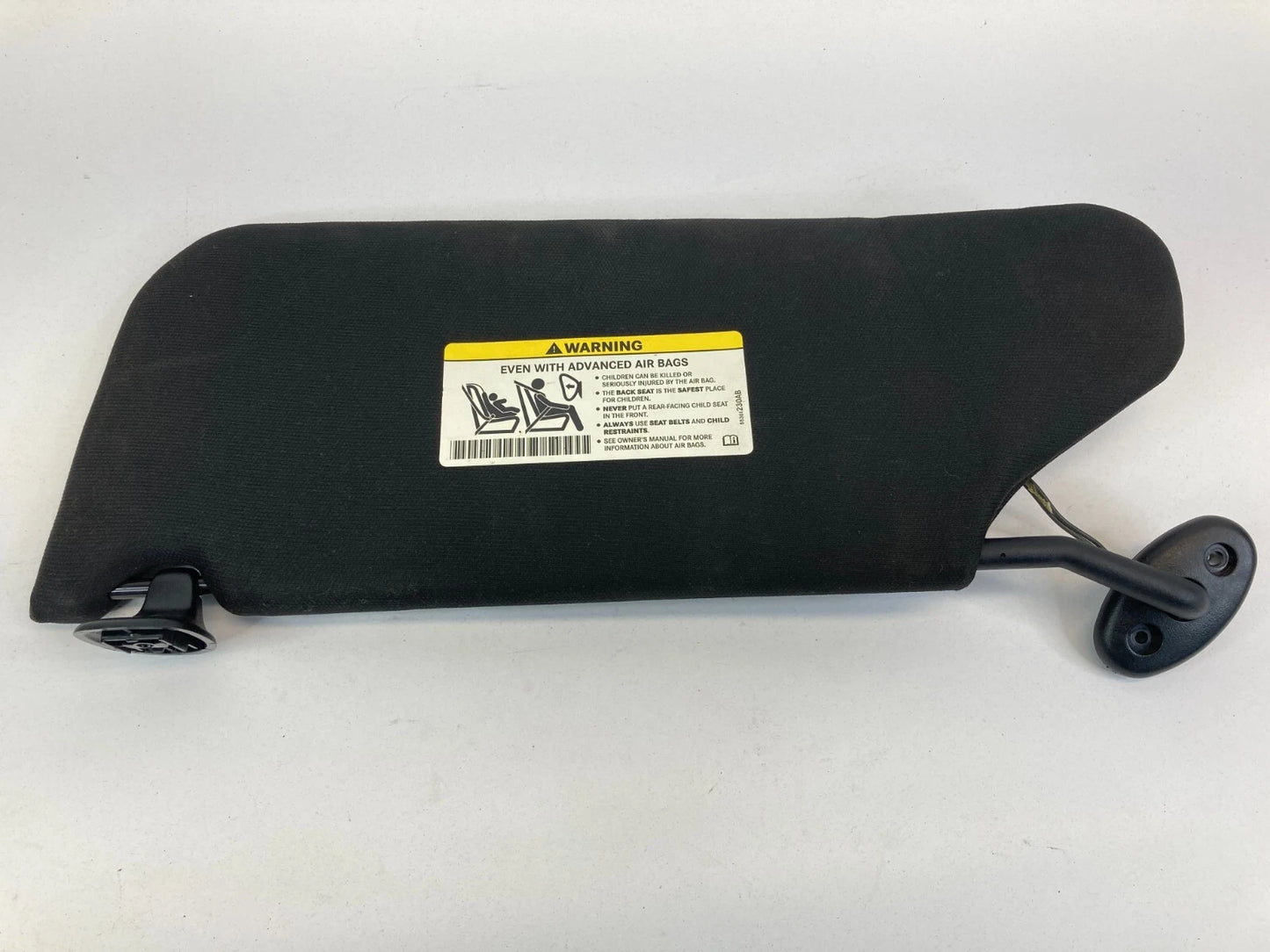 11-14 DODGE AVENGER RIGHT PASSENGER SIDE SUNVISOR SUN VISOR ILLUMINATED BLACK