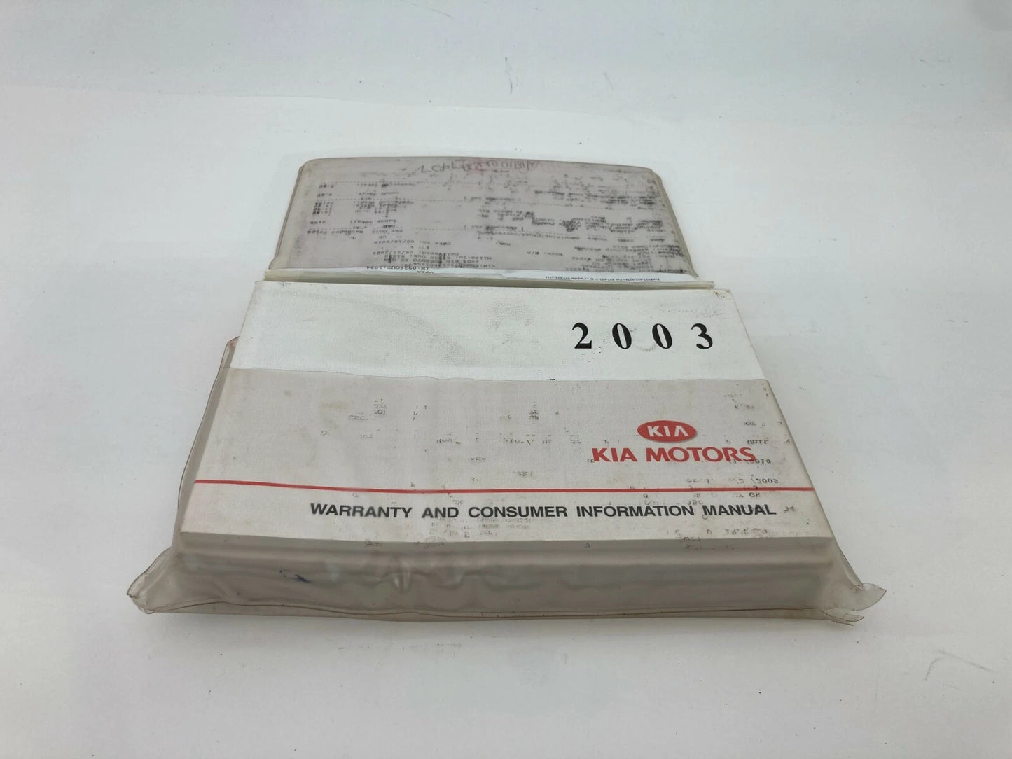 2003 03 KIA SORENTO WARRANTY INFORMATION OWNERS MANUAL OEM