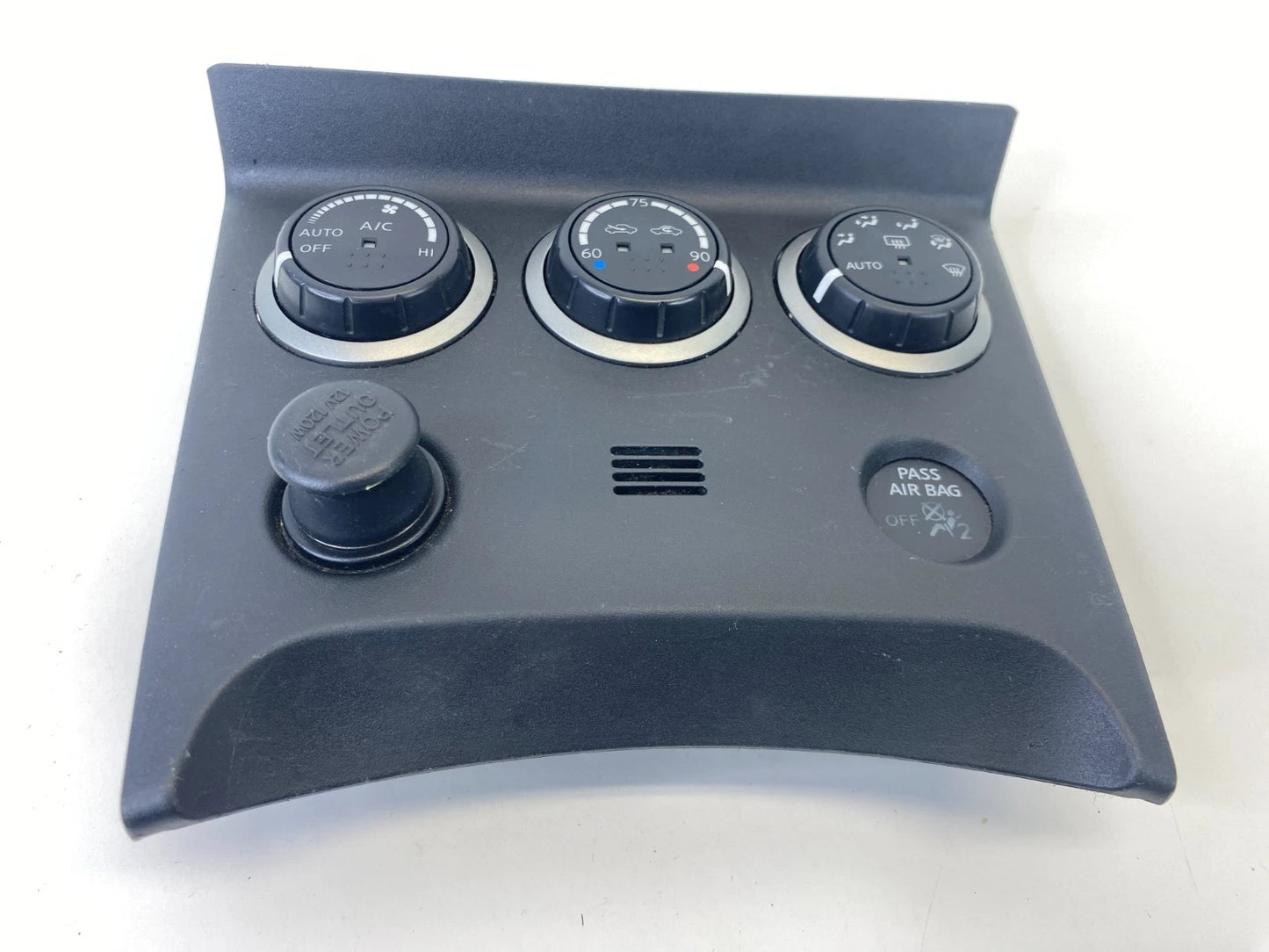 08-13 NISSAN ROGUE AC HVAC TEMPERATURE CLIMATE CONTROL SWITCH W BEZEL 275001VK0A