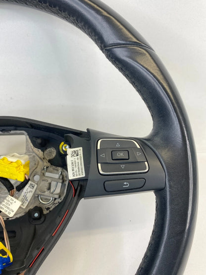 2010 VW PASSAT 2009-2017 VW CC STEERING WHEEL W/ CONTROL SWITCHES LEATHER OEM