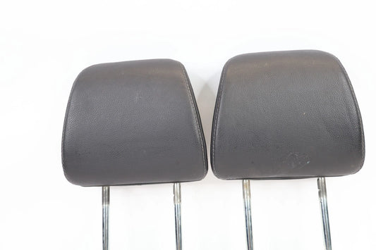 16-22 HONDA PILOT PAIR REAR SECOND ROW HEADRESTS LEFT RIGHT BLACK LEATHER OEM