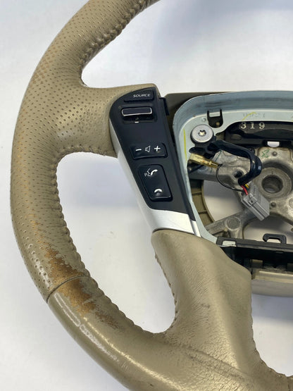 2009-2014 NISSAN MURANO STEERING WHEEL LEATHER TAN BEIGE AUDIO CRUISE SWITCH OEM