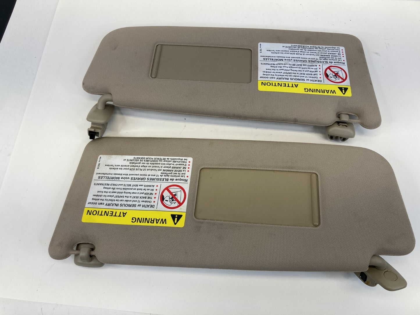 1998-2004 Audi A6 Quattro Sunvisor Left & Right Sun Visor Set Cloth w /Homelink