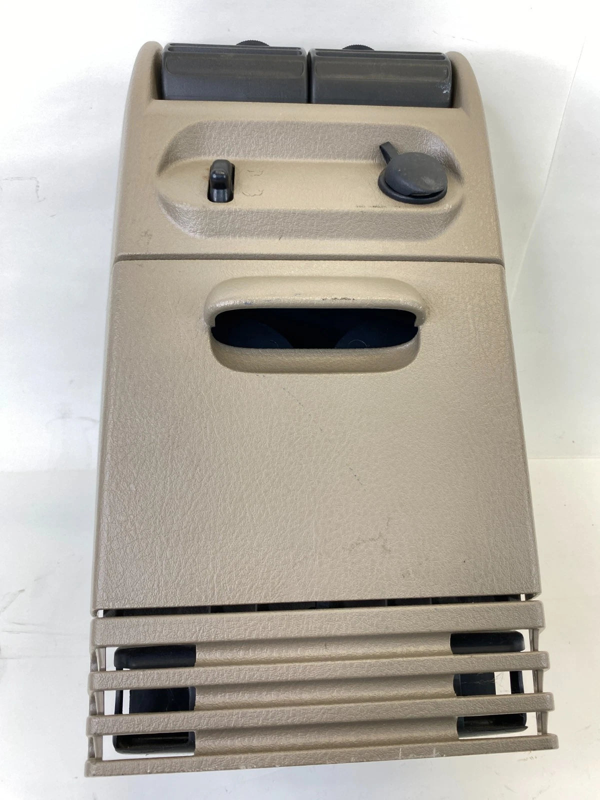 2002-2005 FORD EXPLORER REAR CENTER CONSOLE CUP HOLDER TRIM PANEL W AC VENTS OEM