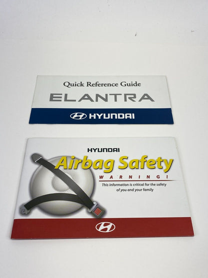 2006 06 Hyundai Elantra Owners Manual Book Information Guide w/ Case OEM