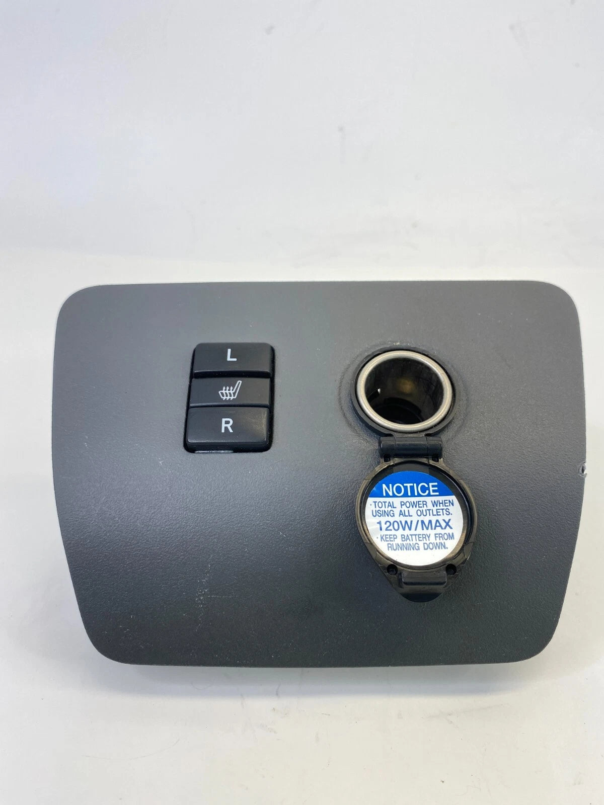 2010 2011 TOYOTA PRIUS CENTER CONSOLE TRIM HEATER SEAT WARMER SWITH POWER OUTLET