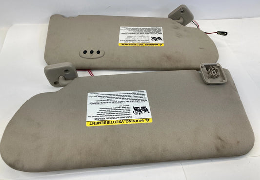 2009-2012 FORD FLEX LEFT & RIGHT SIDE SUN VISOR SHADE SET PAIR W/ MIRROR OEM