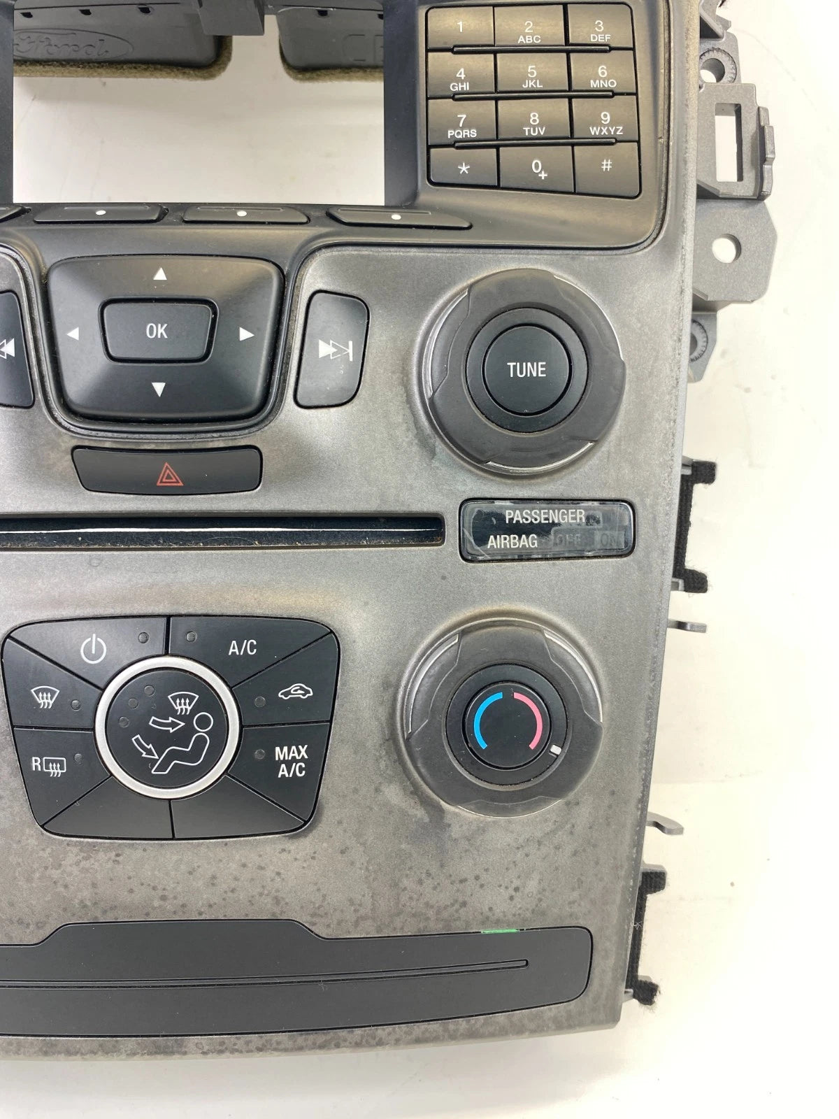 13-15 FORD EXPLORER RADIO DASH BEZEL CLIMATE CONTROL PANEL W/ VENT DB5T18A802DB