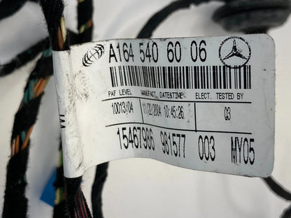 2006 2007 MERCEDES-BENZ ML 500 REAR RIGHT DOOR WIRE WIRING HARNESS 1645406006