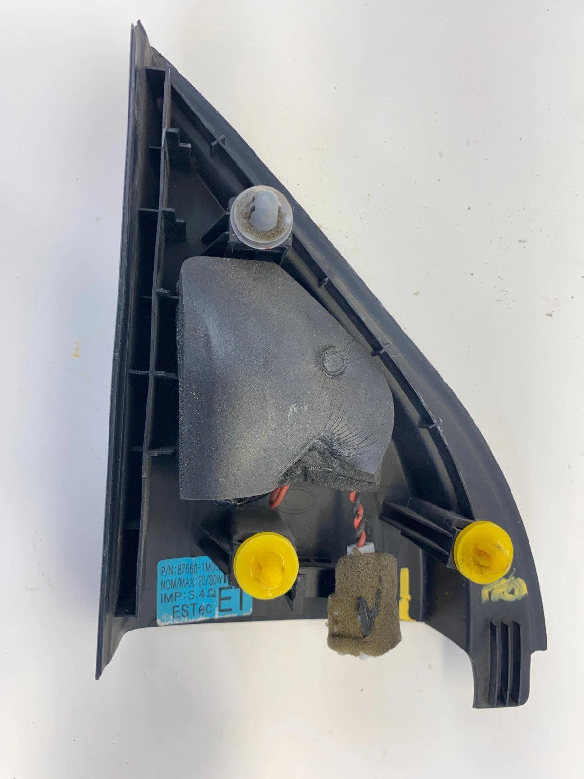 10-13 KIA FORTE FRONT RIGHT PASSENGER DOOR TWEETER SPEAKER COVER OEM 87660-1M000