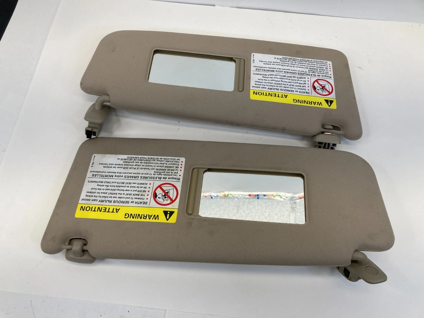 98-04 AUDI A6 SUNVISOR LEFT & RIGHT SUN VISOR SET CLOTH W/ HOMELINK 8E0010192T