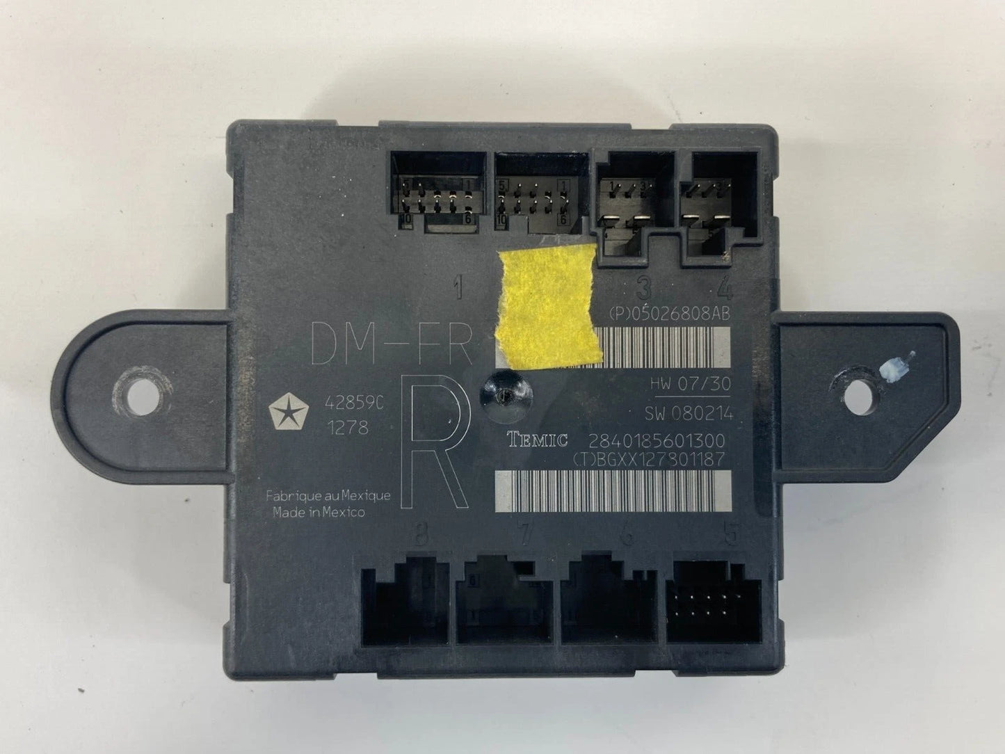 2009 2010 DODGE JOURNEY FRONT RIGHT PASSENGER DOOR CONTROL MODULE 05026808AB OEM