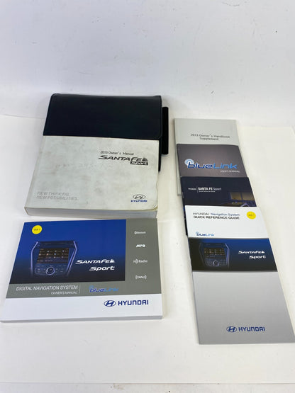 2013 Hyundai Santa Fe Sport Owner's Guide Manual Book Information Set W/ Case