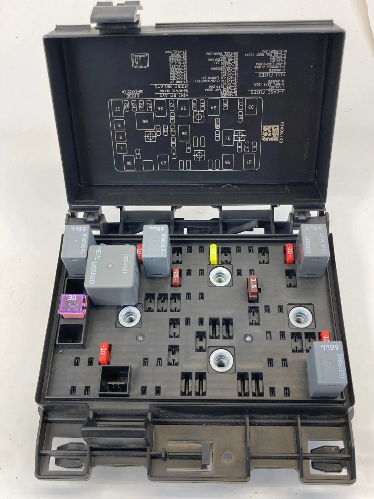 2007 2008 PONTIAC G6 2.4L INTERIOR TRUNK FUSE RELAY BOX COMPARTMENT 15291747 OEM