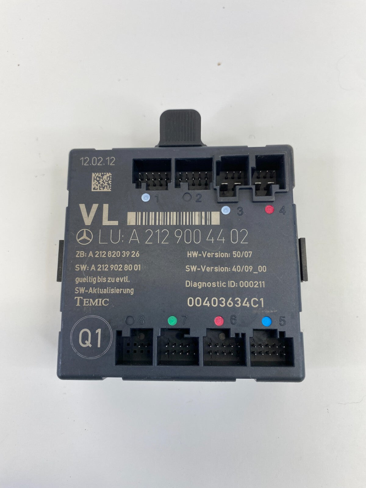 2006-2016 Mercedes-Benz E350 Front Left Side Door Control Module A2129004402