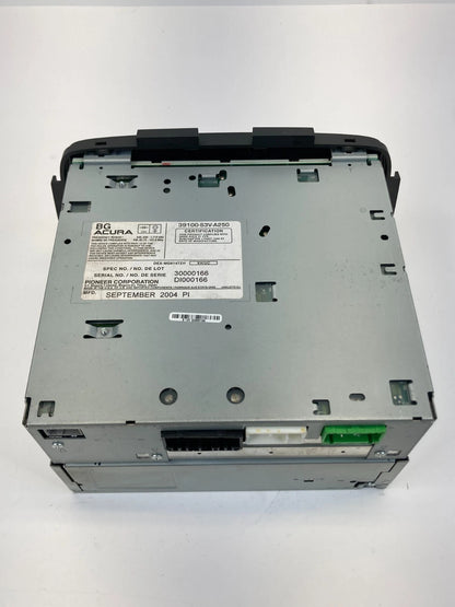 2005 05 ACURA MDX RADIO AM FM CD PLAYER 6 CD CHANGER RECEIVER 39100-S3V-A250