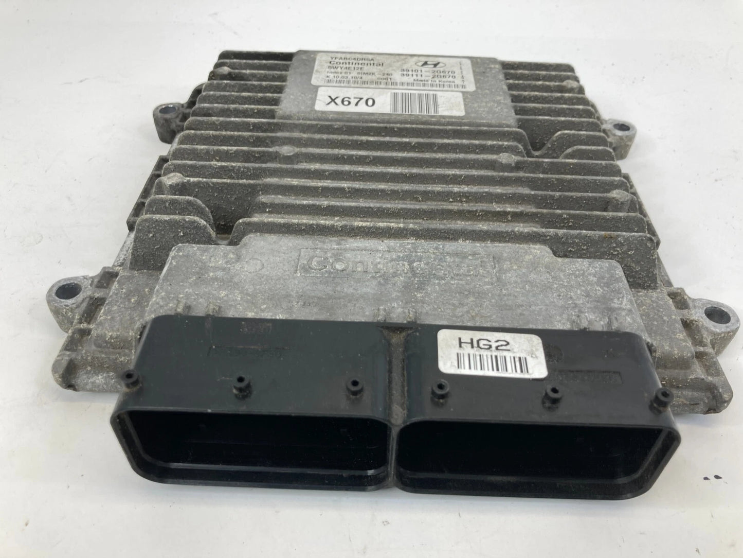 2011-2013 HYUNDAI SONATA 2.4L AT ENGINE CONTROL MODULE ECM ECU 39111-2G670 OEM