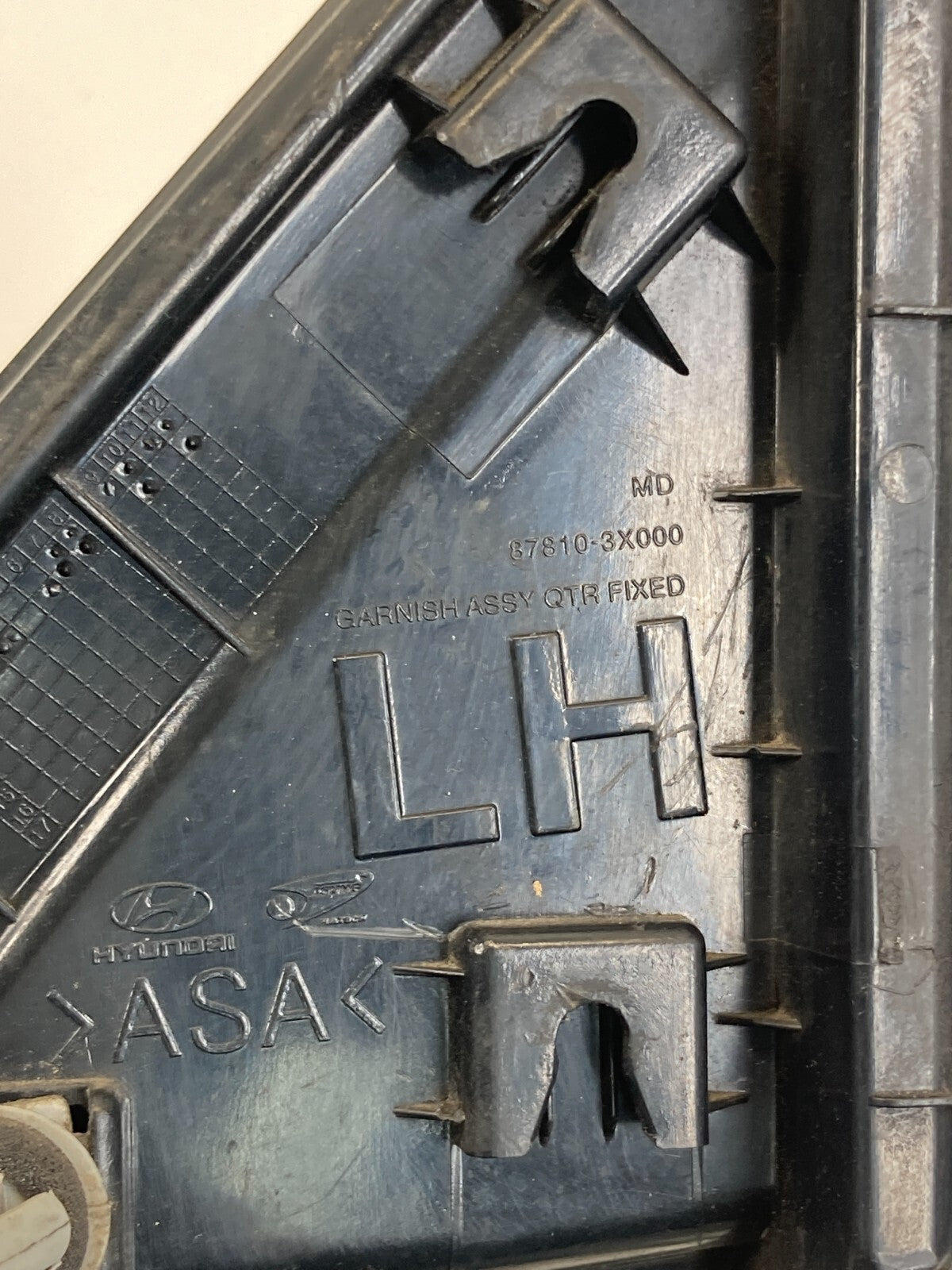 2011-2016 Hyundai Elantra Rear Left Exterior Quarter Panel Applique Trim Molding