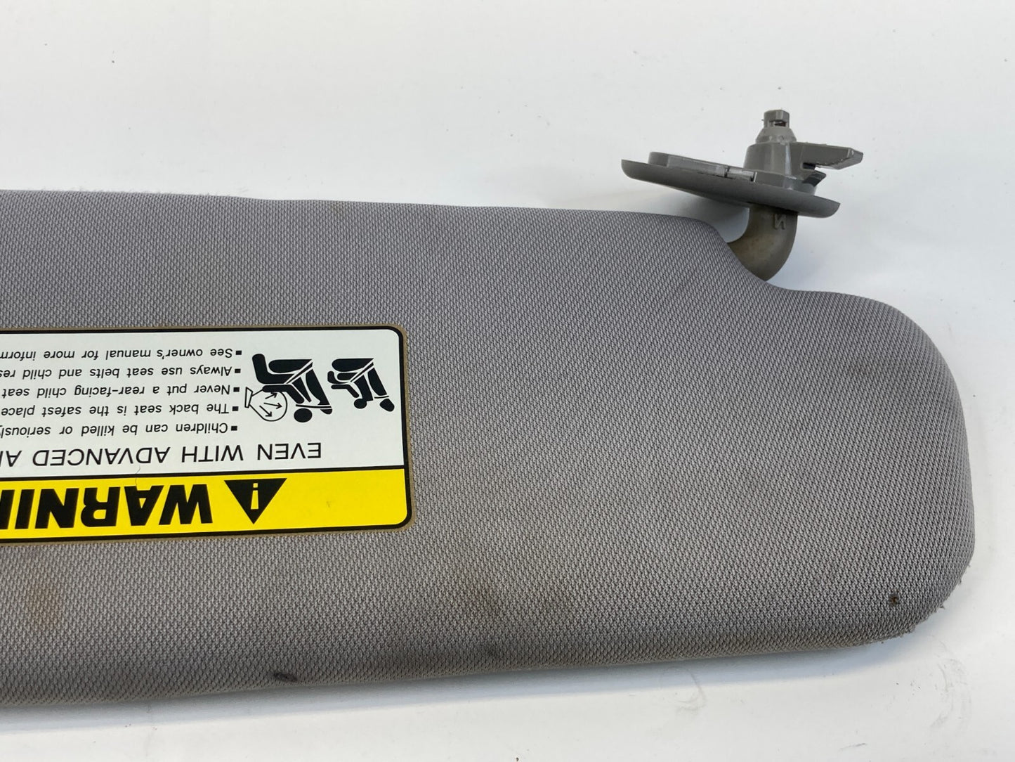 2011-2014 Hyundai Sonata Left Driver Sunvisor Sun Visor Cloth Gray OEM