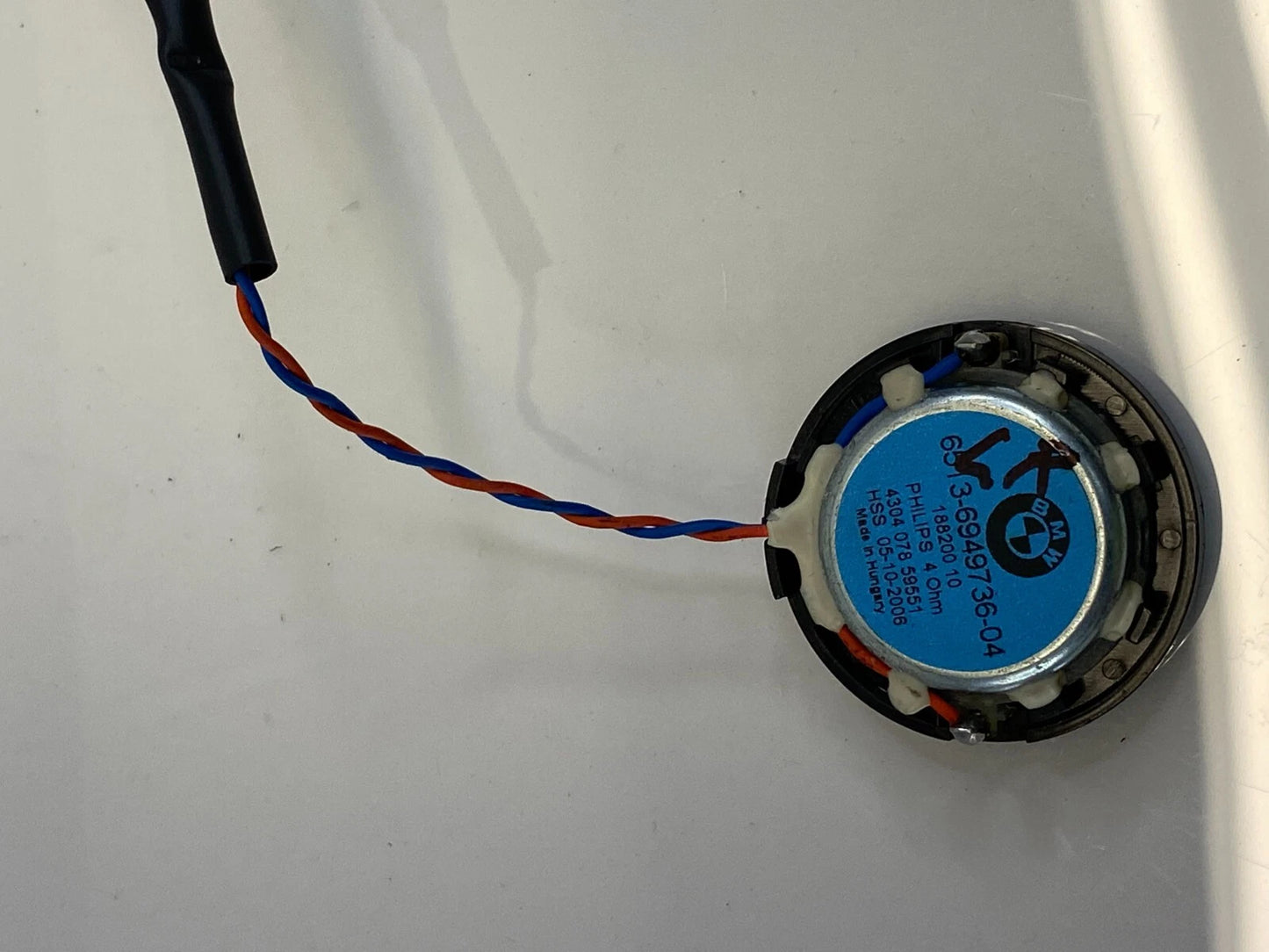 2007-2013 BMW X5 REAR LEFT SIDE DOOR TWEETER SPEAKER 6513694973604 OEM