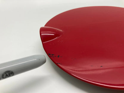 90-97 OLDSMOBILE CUTLASS SUPREME COUPE FUEL FILLER LID DOOR GAS COVER RED OEM