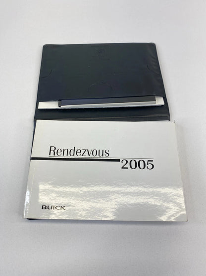 2005 BUICK RENDEZVOUS OWNERS MANUAL WARRANTY BOOK W/ CASE & CD