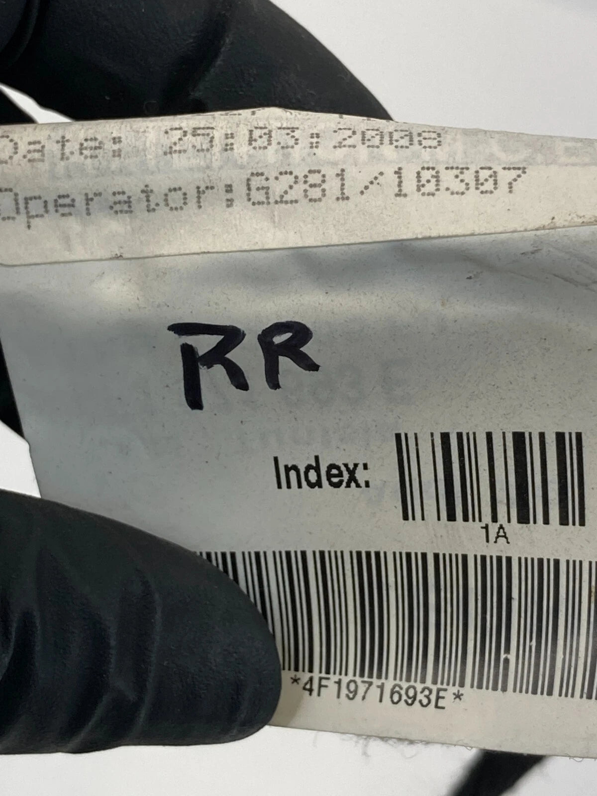 2005-2008 AUDI A6 REAR RIGHT SIDE DOOR WIRING WIRE HARNESS 4F1-971-693E OEM