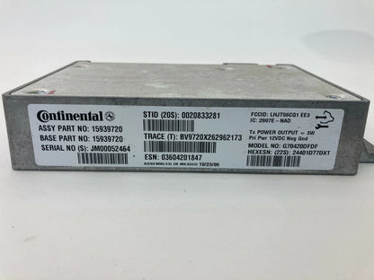 2007 2008 CHEVROLET IMPALA ONSTAR COMMUNICATION CONTROL MODULE 15939720 OEM