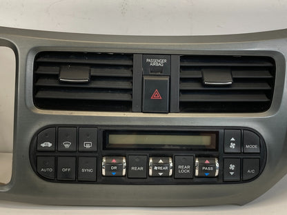 05-10 Honda Odyssey Dash Radio Climate Control Switch w/ Trim Bezel 77250SHJA220