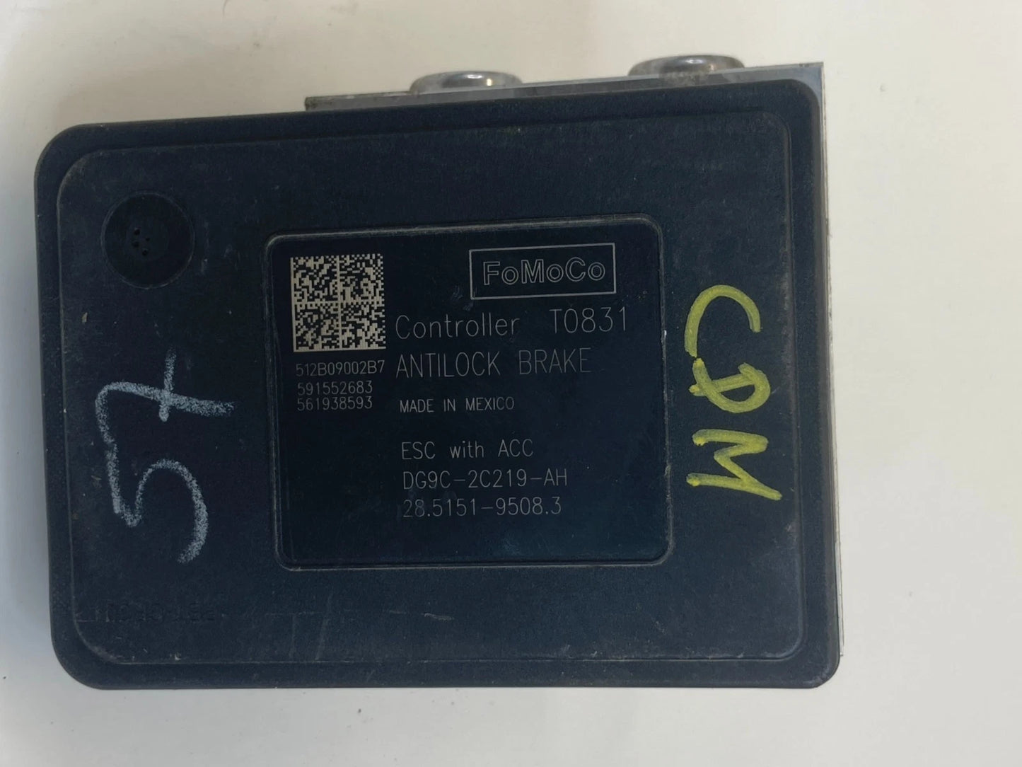 13 14 FORD FUSION 1.6L AT FWD ABS ANTI LOCK BRAKE PUMP MODULE DG9C-2C405-AHOEM