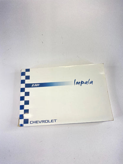 2004 CHEVROLET IMPALA OWNER'S MANUAL WARRANTY INFORMATION BOOK W/ CASE OEM