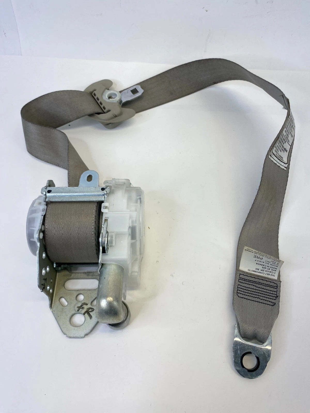 2007-2011 TOYOTA CAMRY FRONT RIGHT PASSENGER LAP & SHOULDER BELT RETRACTOR ASSY