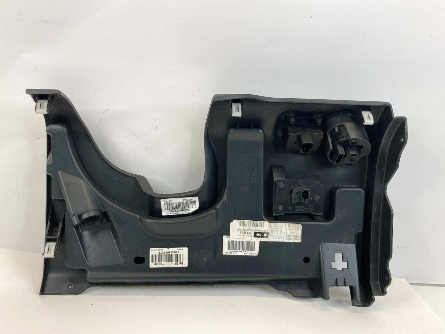 13-16 DODGE DART LEFT DRIVER LOWER DASH KNEE BOLSTER COVER TRIM PANEL SWITCH OEM