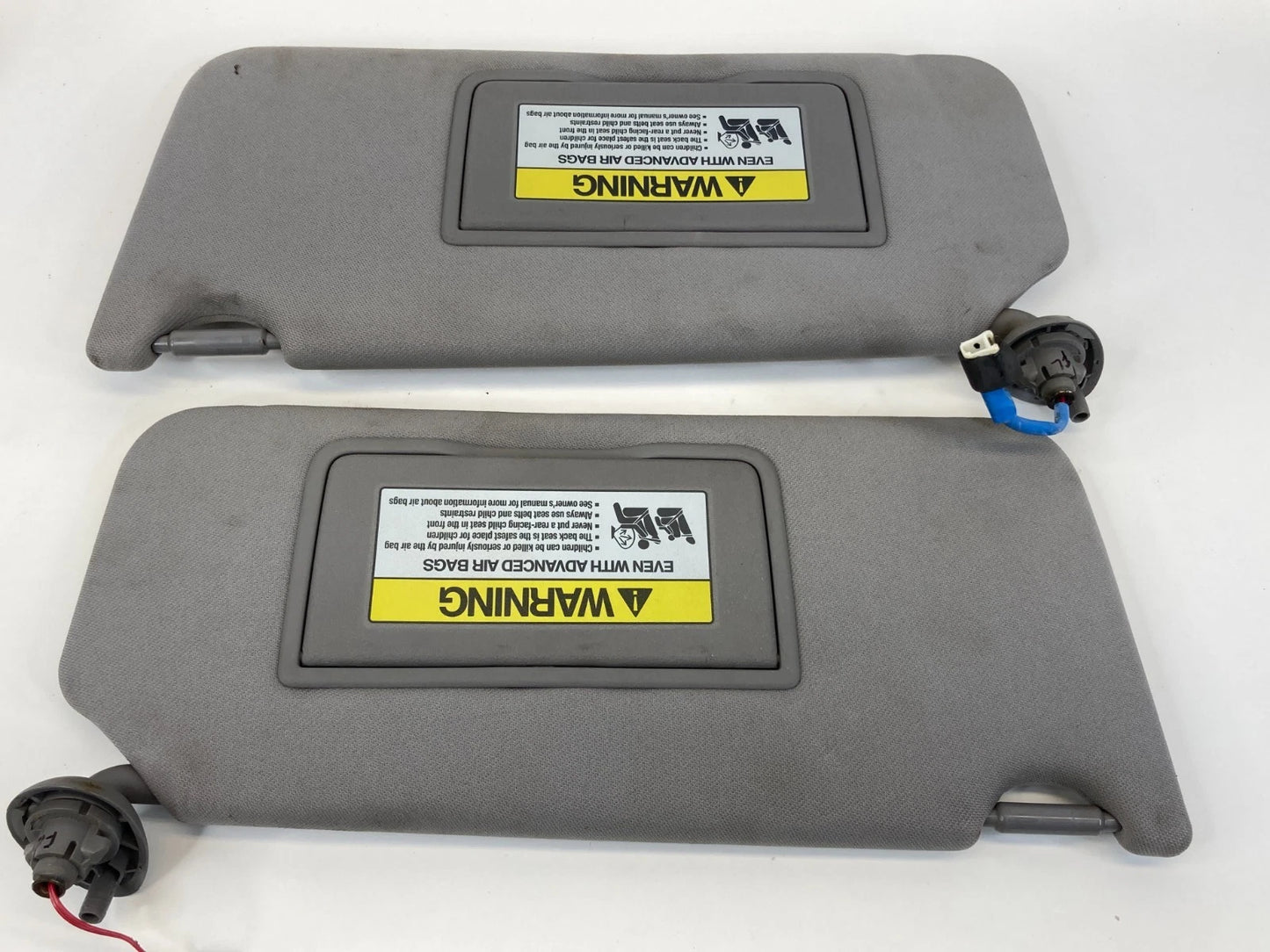 2008-2010 HONDA ACCORD COUPE W SUNROOF LEFT & RIGHT SUN VISOR SUNVISOR SET GRAY