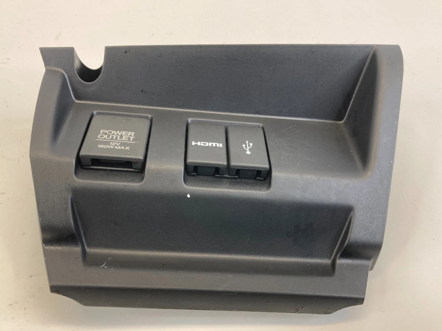 2015-2020 HONDA FIT DASH LOWER POWER OUTLET HDMI USB INPUT W/ BEZEL TRIM OEM
