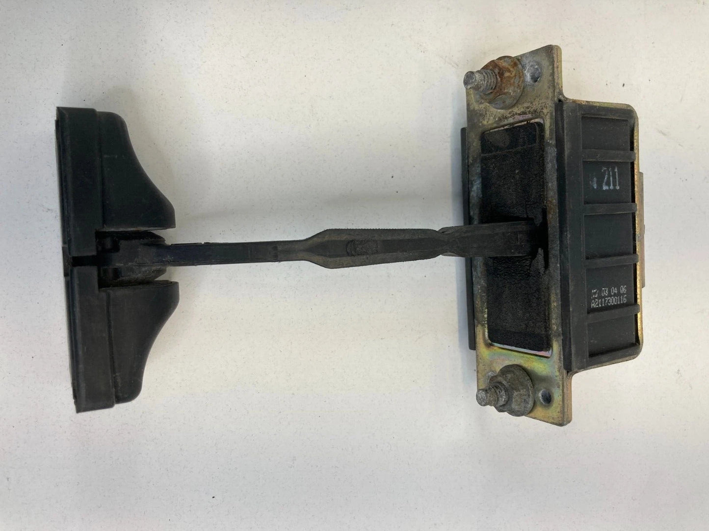 03-09 MERCEDES-BENZ E320 REAR LEFT DOOR CHECK STOP STOPPER DETENT A2117300116