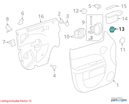 2006-2011 CHEVROLET HHR SIDE VIEW POWER DOOR MIRROR CONTROL SWITCH 15261340 OEM