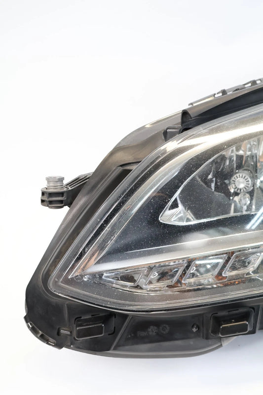 2014-2016 MERCEDES E350 LH DRIVER HALOGEN HEADLIGHT HEADLAMP DRL 2128209359 OEM