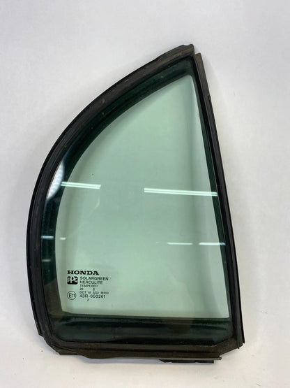 06-11 HONDA CIVIC SDN REAR RIGHT DOOR WINDOW VENT GLASS W WEATHERSTRIP 73441-SNE