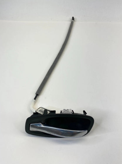 2006-2010 BMW 550i REAR LEFT INTERIOR DOOR HANDLE W CABLE OEM FACTORY 1360535-SW