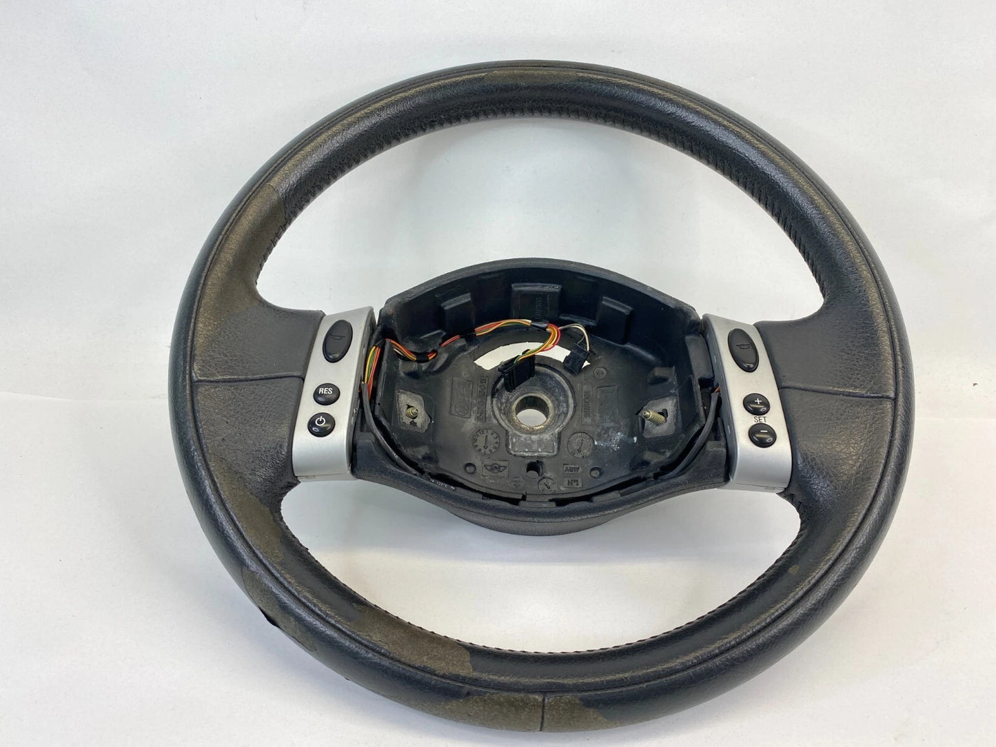 2002 2003 Mini Cooper Steering Wheel Multifunction Switch Leather 2 Spokes