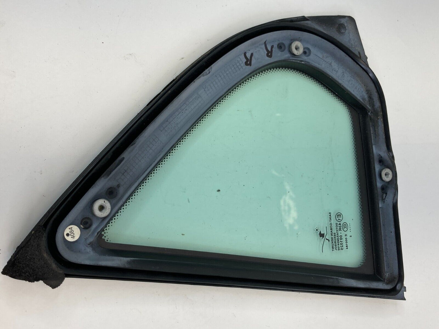 03-11 Saab 9-3 Sedan Rear Right Door Window Glass Vent Quarter Panel 12804490