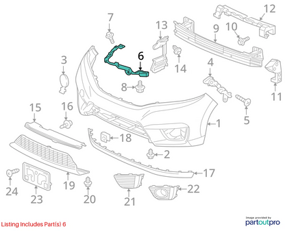 2015 2016 2017 HONDA FIT FRONT LEFT SIDE HEADLIGHT LAMP MOUNT BRACKET OEM