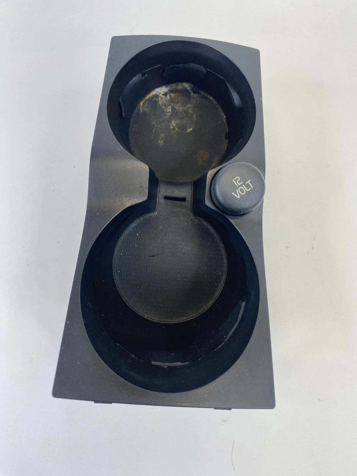 11-13 VOLVO S60 CENTER CONSOLE INSERT DUAL CUP HOLDER CUPHOLDER W/ POWER OUTLET